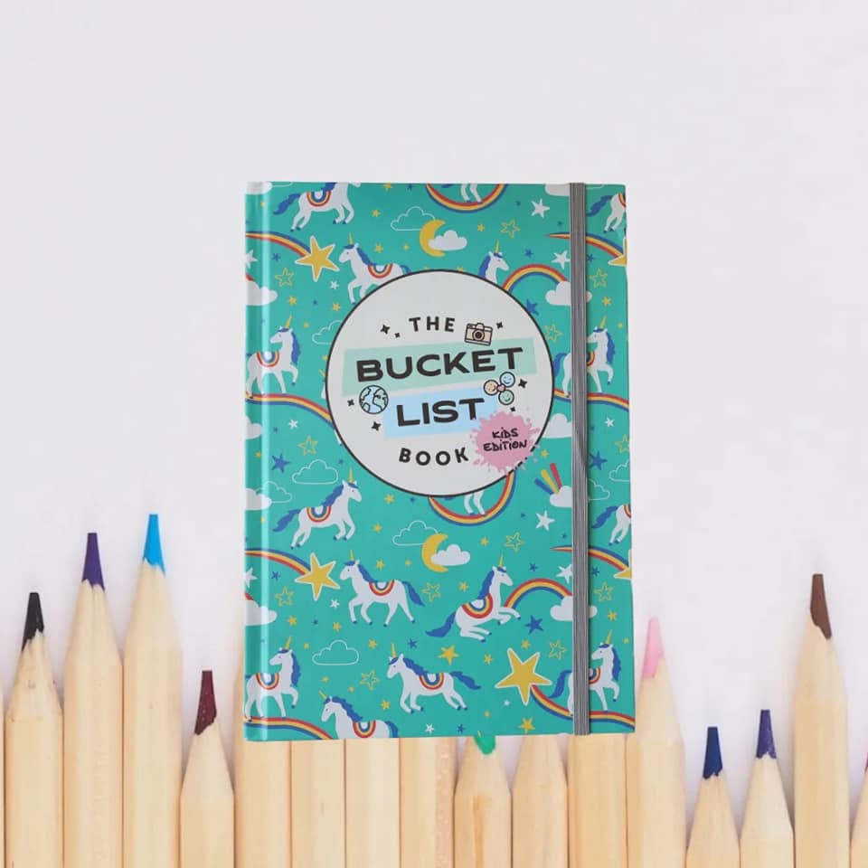 THE BUCKET LIST BOOK - HARDCOVER KIDS EDITION - COSMIC UNICORNS