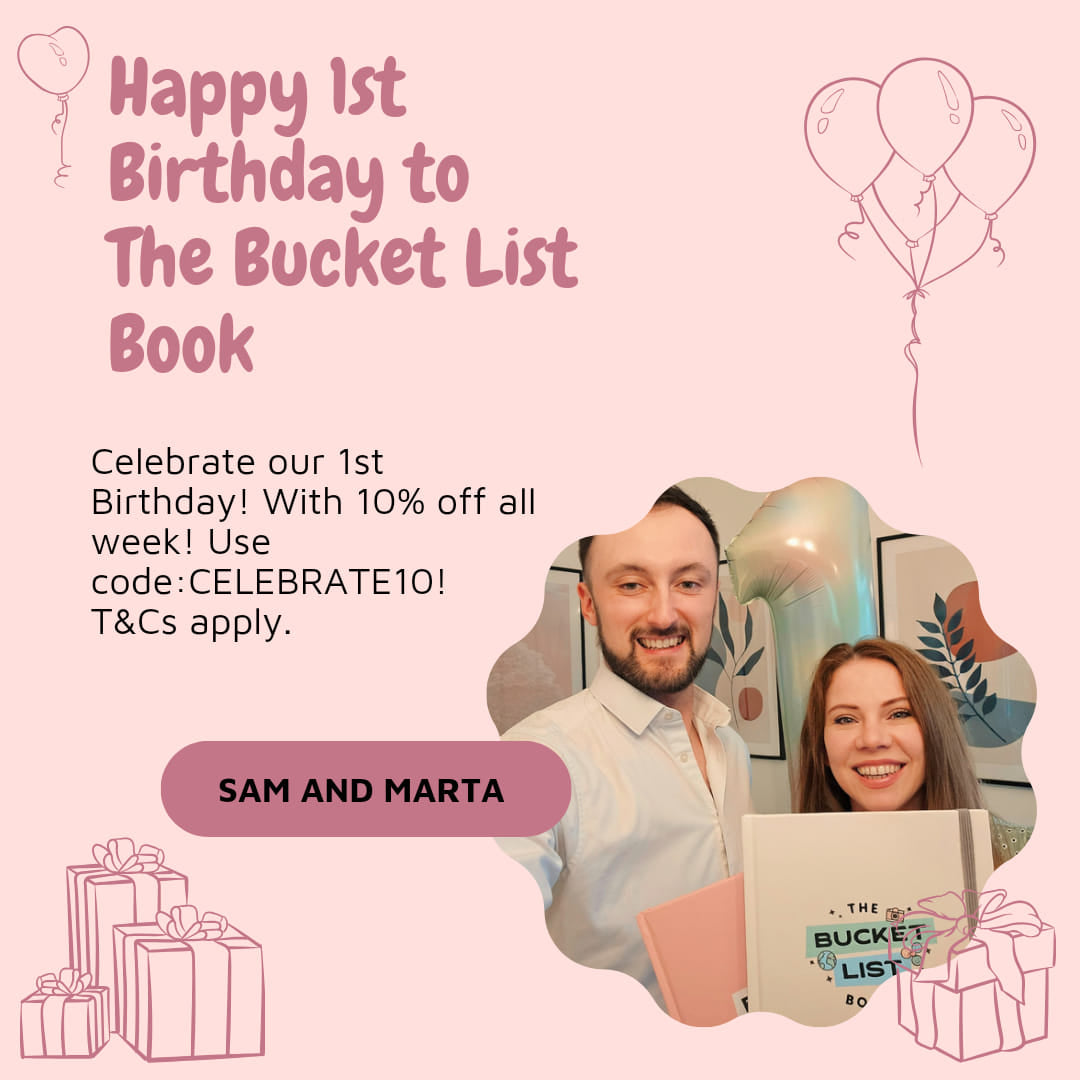 OMG, The Bucket List Book is turning one year old today!