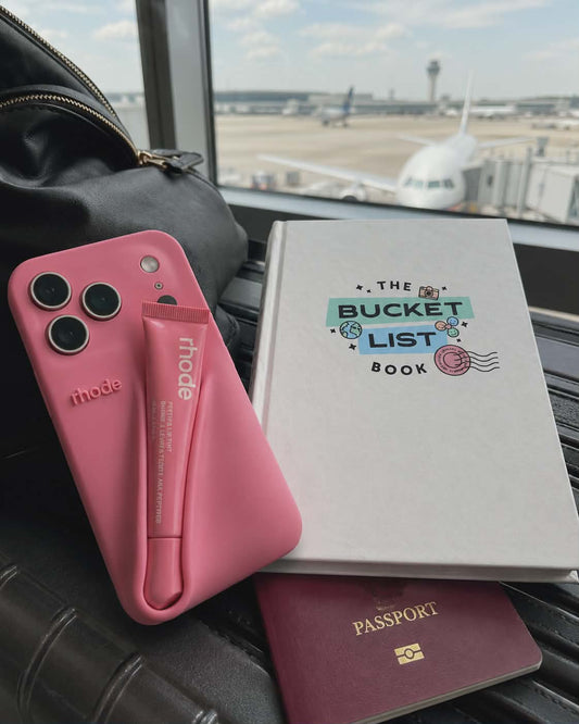 Next Adventure Loading with @thebucketlistbook and @rhode … ✈️