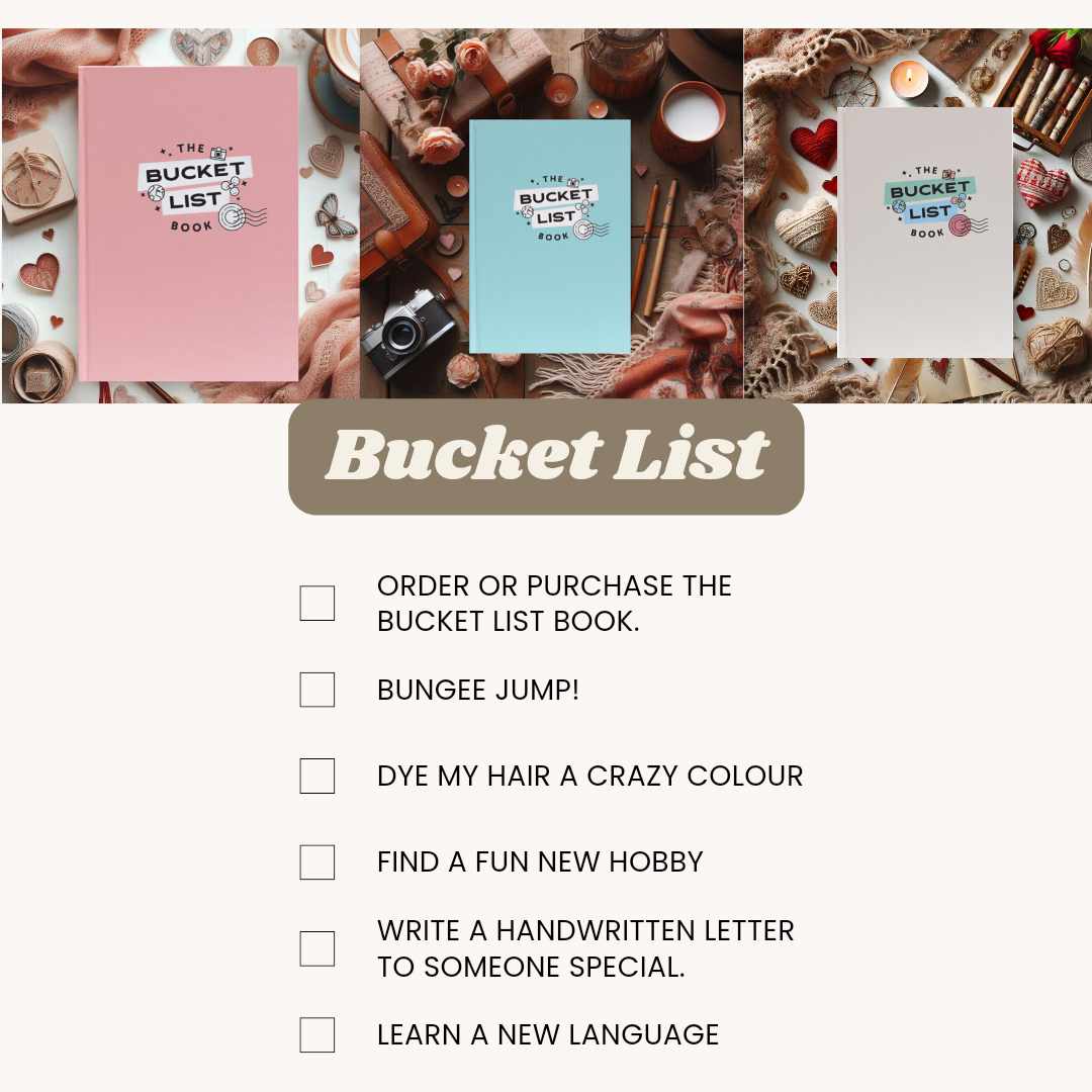 Turn Your Dreams into Reality with The Bucket List Book!