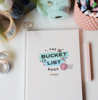 THE BUCKET LIST BOOK - HARDCOVER CREAM PERSONALISED