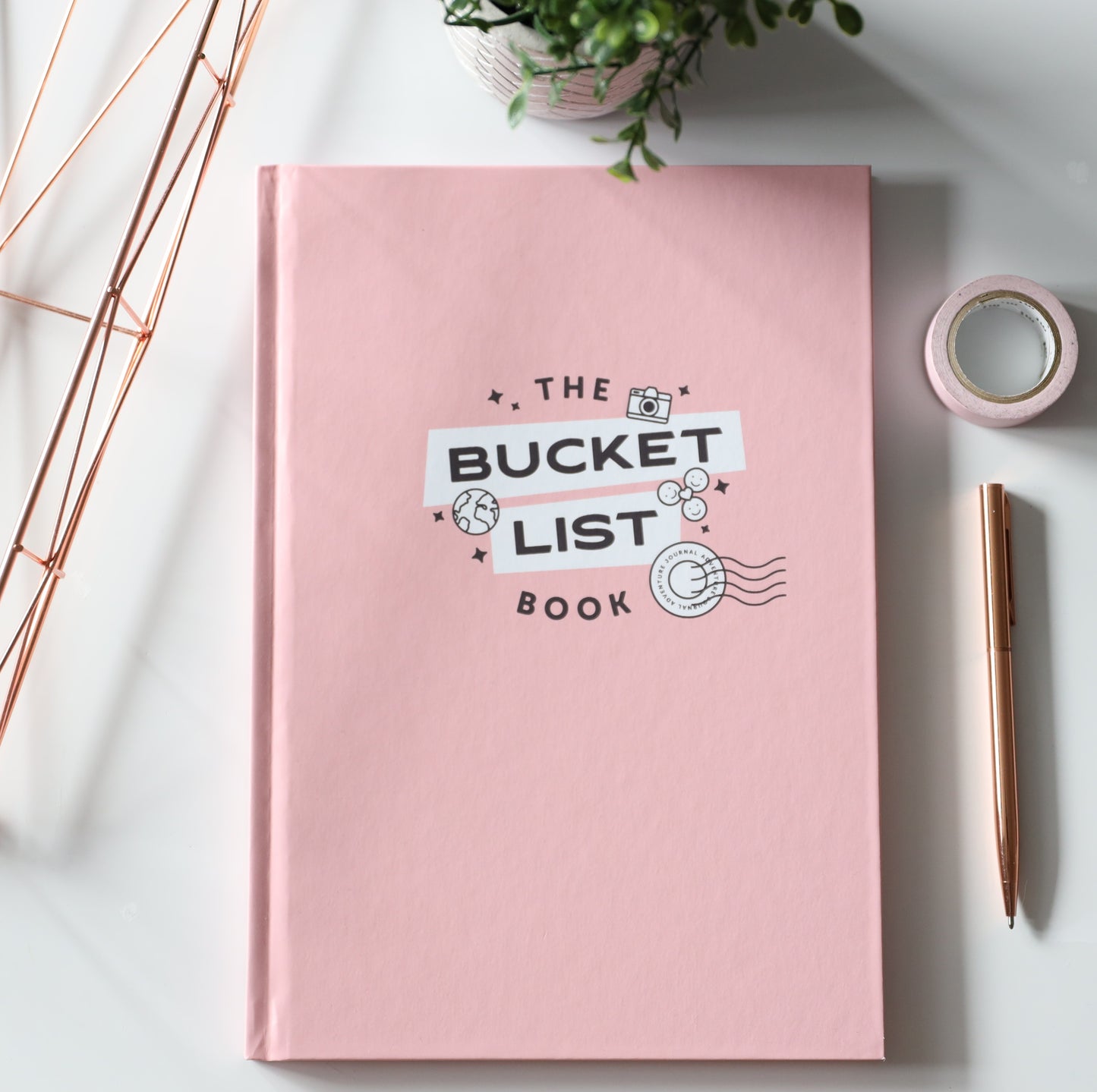 THE BUCKET LIST BOOK - HARDCOVER  PINK STANDARD