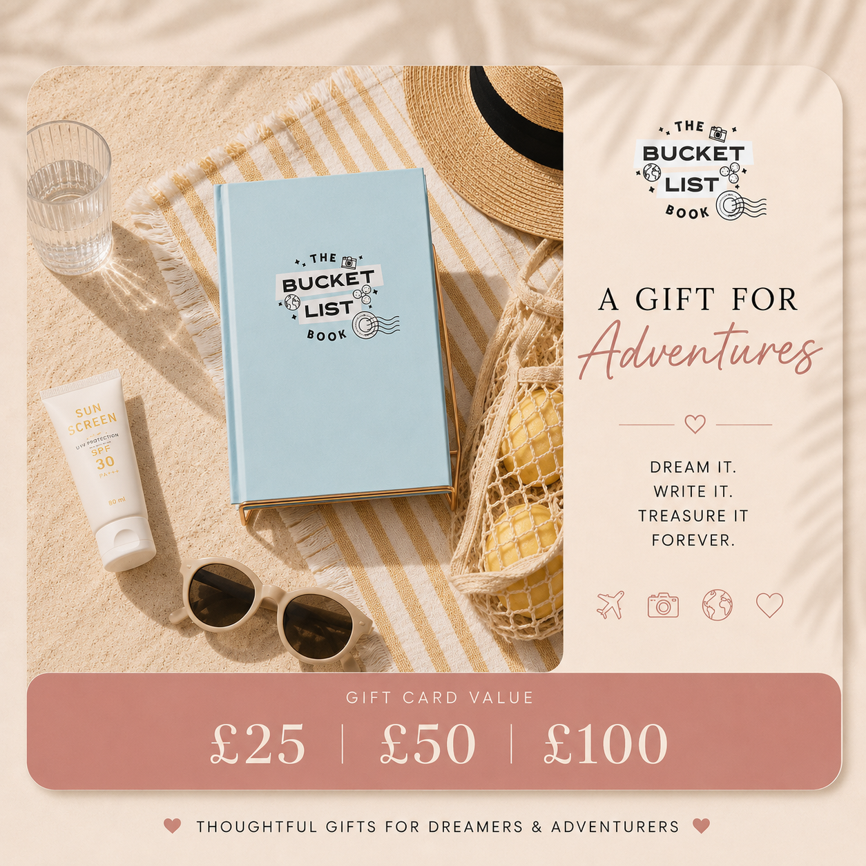 The Bucket List Book  Gift Card