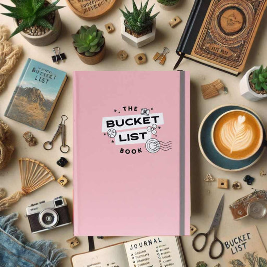 THE BUCKET LIST BOOK - HARDCOVER  PINK PREMIUM